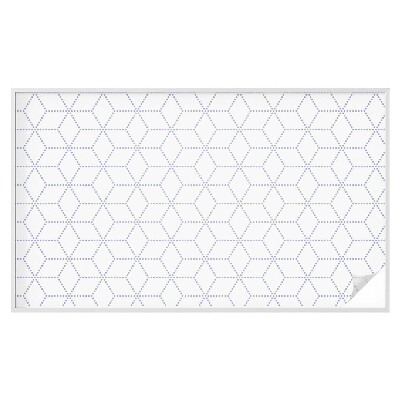 Autocolant vitraliu pentru geam Romburi violet