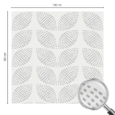 Folie geam intimitate model vitraliu Frunze punctate