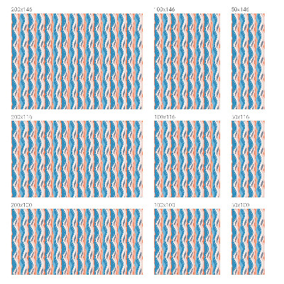 Folie decorativă vitraliu pentru uși și ferestre Ritm ondulat