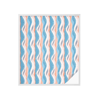 Folie decorativă vitraliu pentru uși și ferestre Ritm ondulat