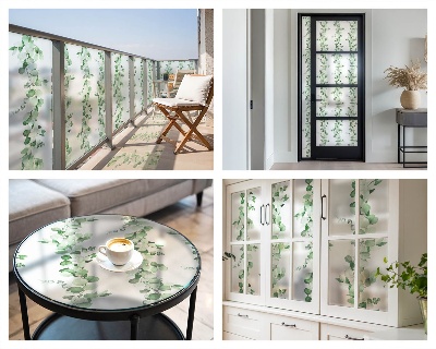Folie geam să nu se vadă din exterior Ghirlande verzi