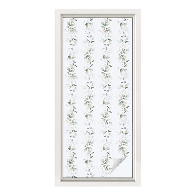 Autocolant vitraliu pentru geam Farmecul plantelor