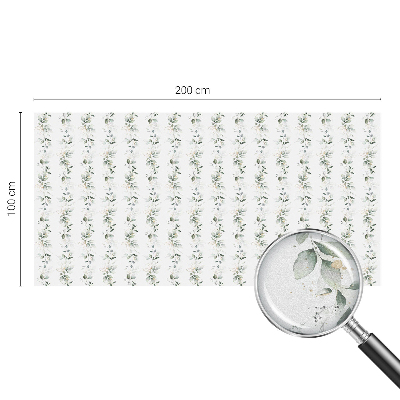 Autocolant vitraliu pentru geam Farmecul plantelor