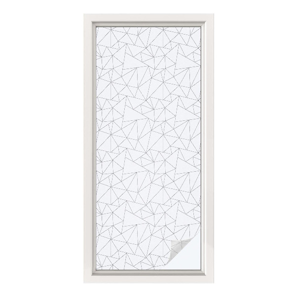 Folie decorativă vitraliu pentru uși și ferestre Modele geometrice