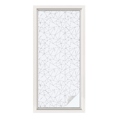 Folie decorativă vitraliu pentru uși și ferestre Modele geometrice