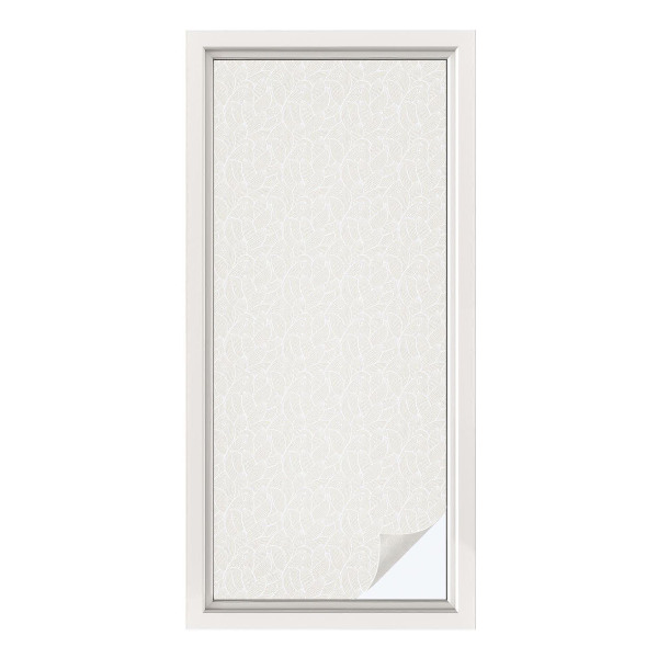 Folie decorativă vitraliu pentru uși și ferestre Ornament vegetal