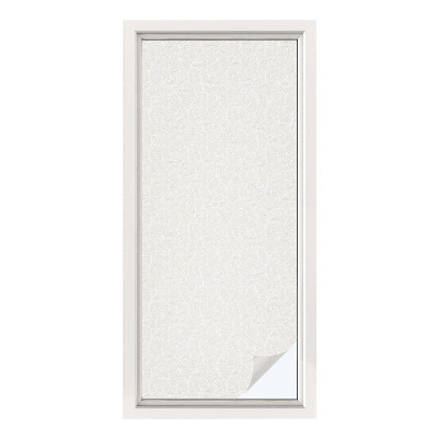 Folie decorativă vitraliu pentru uși și ferestre Ornament vegetal