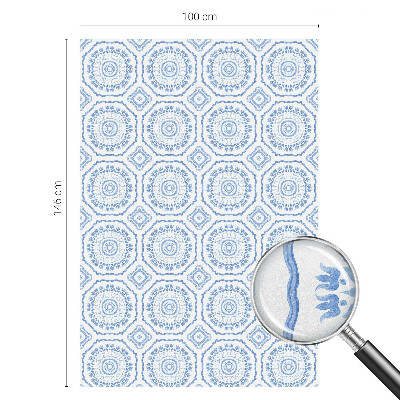 Autocolant vitraliu pentru geam Ornamente florale