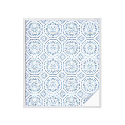 Autocolant vitraliu pentru geam Ornamente florale