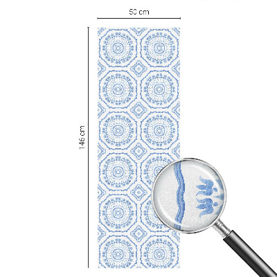 Autocolant vitraliu pentru geam Ornamente florale