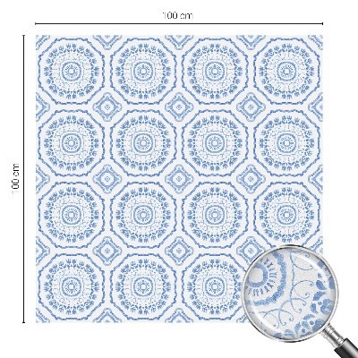 Autocolant vitraliu pentru geam Ornamente florale