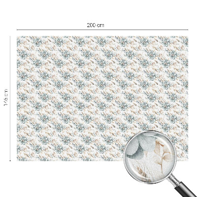 Autocolant vitraliu pentru geam Eleganță florală