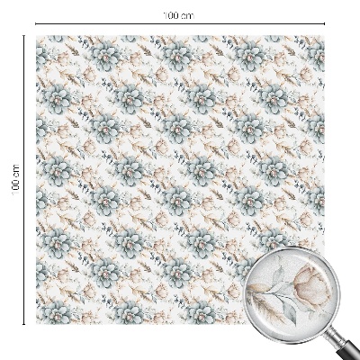 Autocolant vitraliu pentru geam Eleganță florală