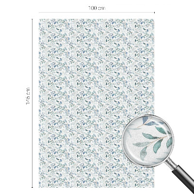 Folie geam intimitate model vitraliu Frunze idilice