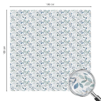 Folie geam intimitate model vitraliu Frunze idilice