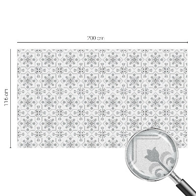 Folie decorativă vitraliu pentru uși și ferestre Ornamente simetrice