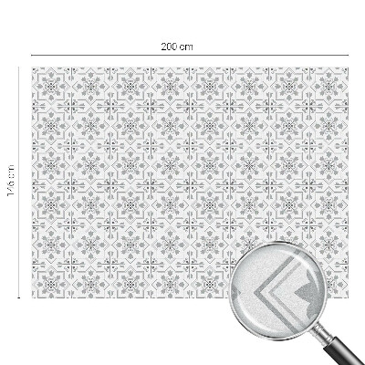 Folie decorativă vitraliu pentru uși și ferestre Ornamente simetrice