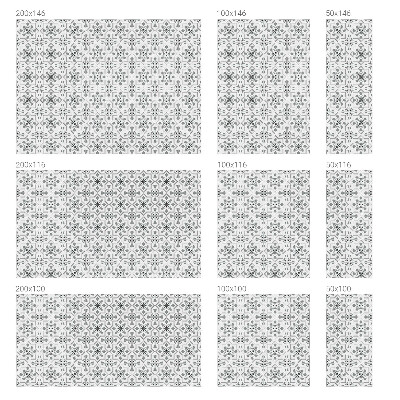 Folie decorativă vitraliu pentru uși și ferestre Ornamente simetrice