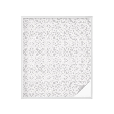 Folie geam intimitate model vitraliu Ornamente vegetale