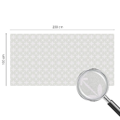 Autocolant vitraliu pentru geam Simetria florală