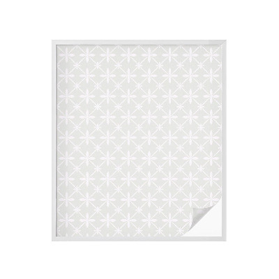 Autocolant vitraliu pentru geam Simetria florală