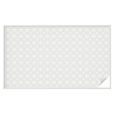 Autocolant vitraliu pentru geam Simetria florală