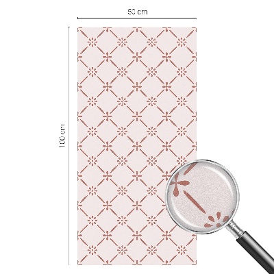 Folie decorativă vitraliu pentru uși și ferestre Modele florale