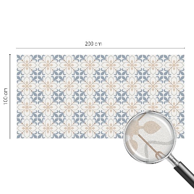 Autocolant vitraliu pentru geam Frumusețe florală