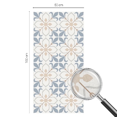 Autocolant vitraliu pentru geam Frumusețe florală