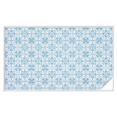 Folie decorativă vitraliu pentru uși și ferestre Ornamente florale