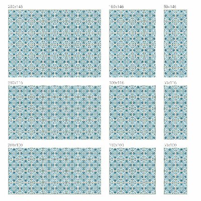 Autocolant vitraliu pentru geam Plăci florale