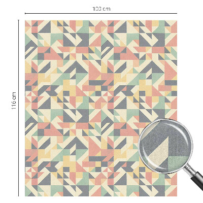 Autocolant vitraliu pentru geam Energia geometriei