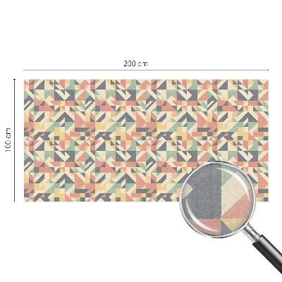 Autocolant vitraliu pentru geam Energia geometriei