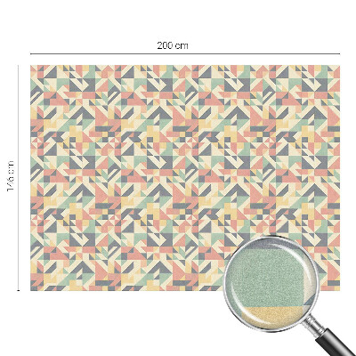 Autocolant vitraliu pentru geam Energia geometriei