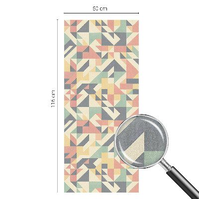 Autocolant vitraliu pentru geam Energia geometriei