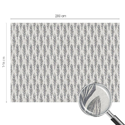 Folie decorativă vitraliu pentru uși și ferestre Pene elegante