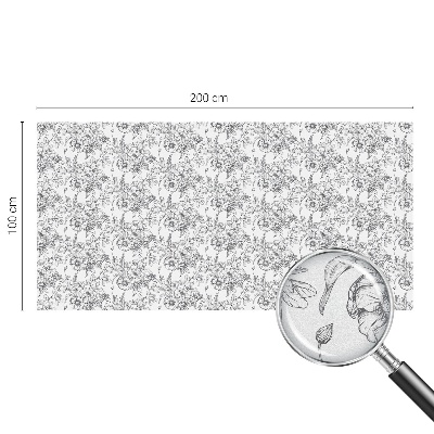 Folie geam intimitate model vitraliu Eleganță florală