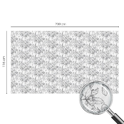 Folie geam intimitate model vitraliu Eleganță florală