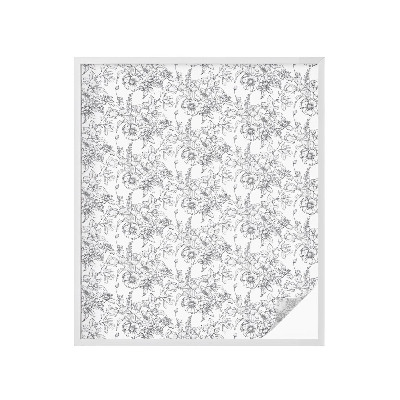 Folie geam intimitate model vitraliu Eleganță florală