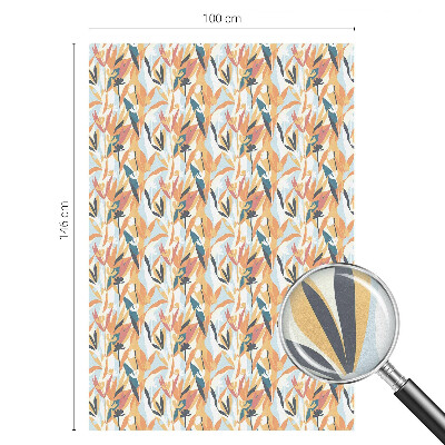 Folie decorativă vitraliu pentru uși și ferestre Energie botanică