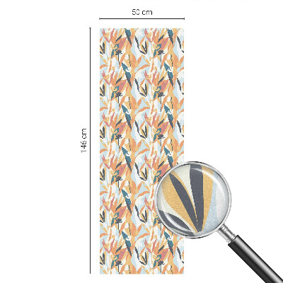 Folie decorativă vitraliu pentru uși și ferestre Energie botanică