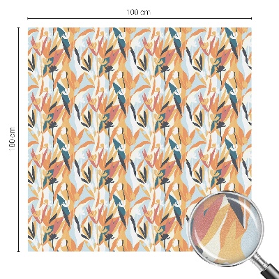 Folie decorativă vitraliu pentru uși și ferestre Energie botanică