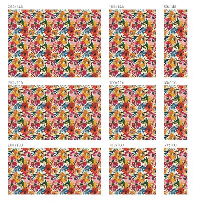 Autocolant vitraliu pentru geam Explozie de flori