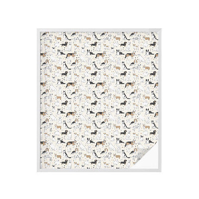 Folie geam intimitate model vitraliu Modele de câini