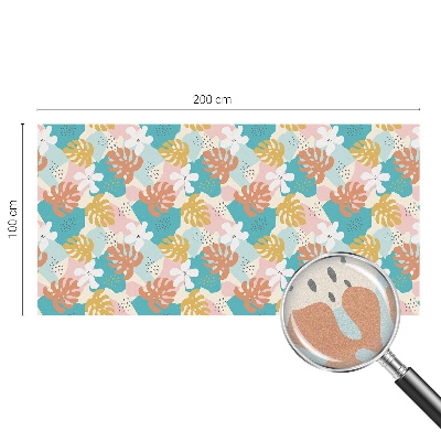 Folie decorativă vitraliu pentru uși și ferestre Natură exotică