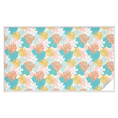 Folie decorativă vitraliu pentru uși și ferestre Natură exotică