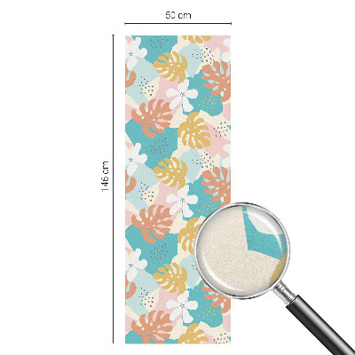 Folie decorativă vitraliu pentru uși și ferestre Natură exotică