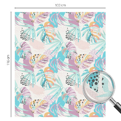 Folie geam intimitate model vitraliu Junglă abstractă