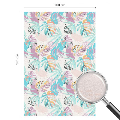 Folie geam intimitate model vitraliu Junglă abstractă