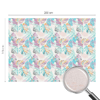 Folie geam intimitate model vitraliu Junglă abstractă